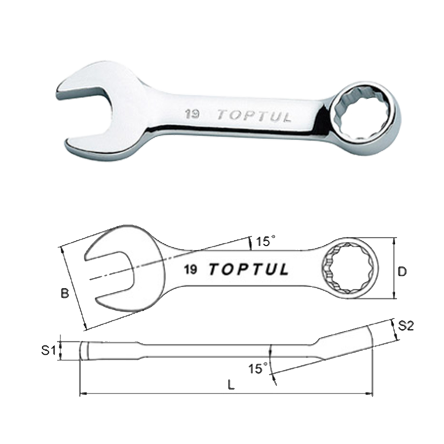 co le vong mieng ngan toptul aaaf1010 10mm