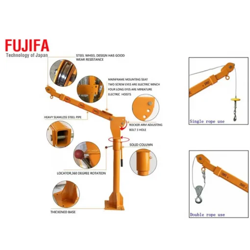 fact depot cau xoay lap co dinh fujifa 360 do 500 kg cho xe tai va ban tai