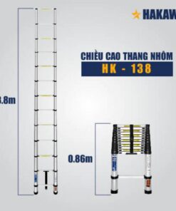 Thang nhôm rút đơn Hakawa HK-138