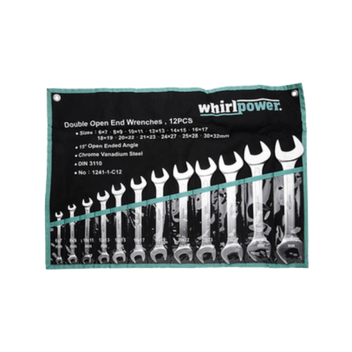 Bộ cờ lê 2 đầu miệng 12 chi tiết Whirlpower 1241-1-C12