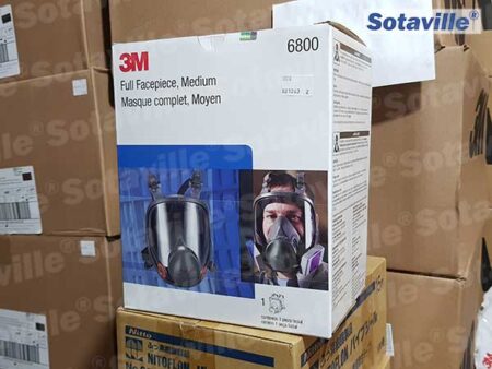 Hộp mặt nạ phòng độc nguyên mặt 3M 6800 