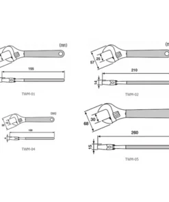 Mỏ lết Engineer 155mm TWM-03