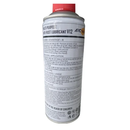 Chất bôi trơn chống rỉ đa năng Multi Purpose Anti-Rust Lubricant V12  (Công nghệ Nhật Bản) 400ml