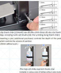 Trụ đựng bình sát khuẩn tay KAWAJUN LDA007KB